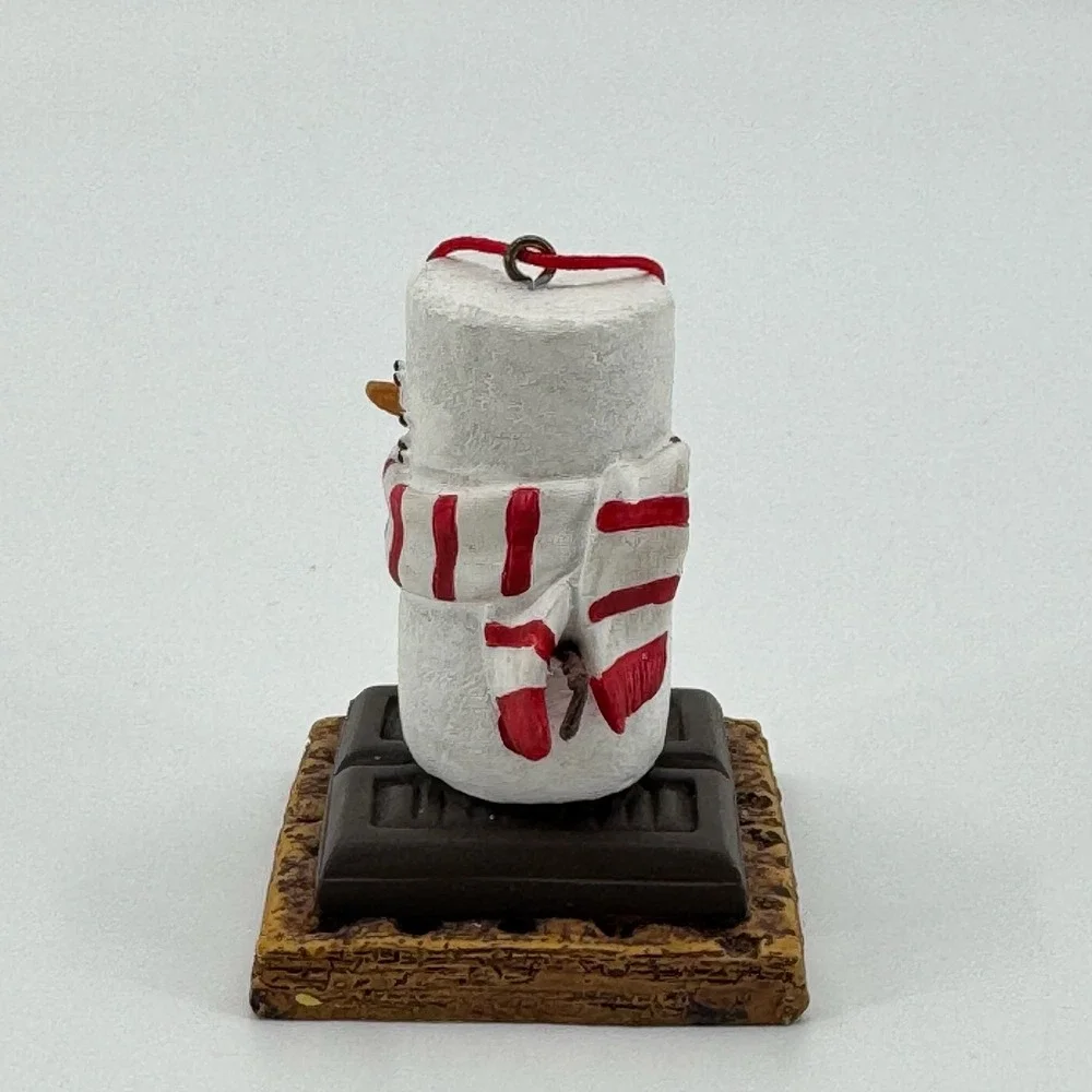 Vtg The Original Smores Marshmallow Snowman Ornament Midwest Christmas Hot Cocoa